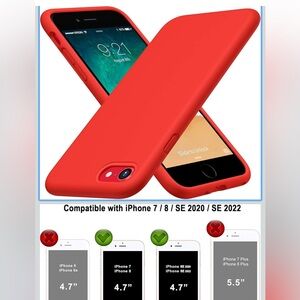 CellEver Silicone Case iPhone SE 2022 3rd Gen iPhone SE 2020 2nd Gen iPhone 8/7